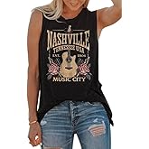 VKEGNIO Vintage Flower Tank Top Women Summer Graphic Sleeveless Tops Tank Bohemian Cute Print Casual Summer Shirts