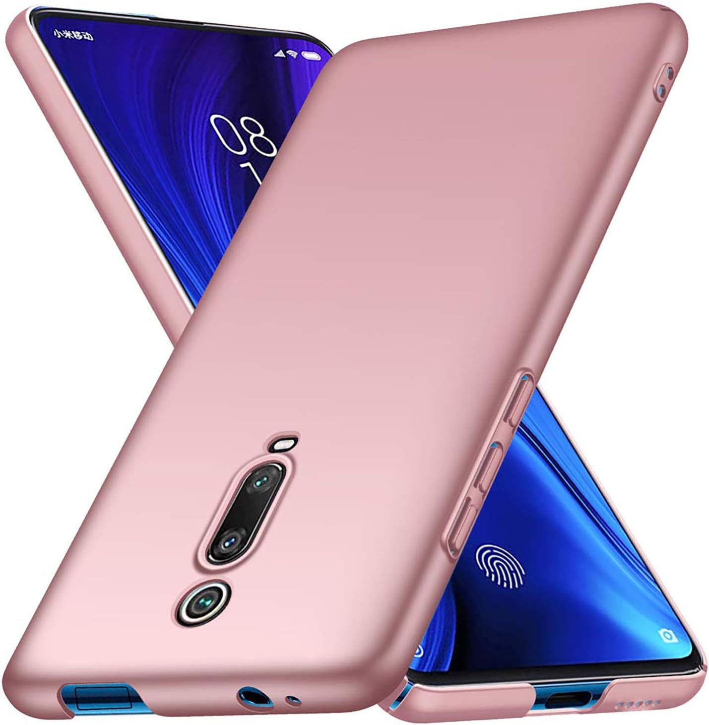 AOBOK for Xiaomi Mi 9T Case, Xiaomi Redmi K20 Pro Case Premium Shockproof Back Cover Slim Sleek Hybrid Rubberised Hard Case for Xiaomi Mi 9T / Xiaomi Redmi K20 Pro Smartphone. Rose Gold