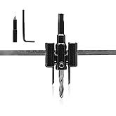 Aracombie Adjustable Hole Saw for Wood, 1-3/16 Inch to 12 Inch Circle Hole Cutter Round Wood Cutter, Adjustable Drywall Hole 