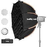 SMALLRIG LA-O65 Octagonal Softbox, 65cm/ 25.6in Quick Release Softbox with Carrying Bag, for Bowens Mount COB Lights for Smal