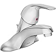 Moen WS84503 One-Handle Low Arc Bathroom Faucet, Chrome