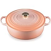 Le Creuset Enameled Cast Iron Signature Round Wide Oven, 6.75qt., Peche