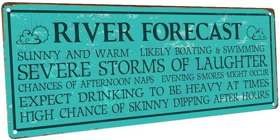 Best River Forecast Metal Sign