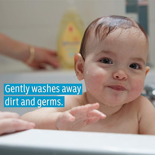 JOHNSON’S BABY HEAD-TO-TOE BABY WASH & SHAMPOO + ALOE & VITAMIN B5, 2-IN-1 BATH WASH GENTLY CLEANSES NEWBORN’S DELICATE SKIN & HAIR, HYPOALLERGENIC, NO ADDED PARABENS, DYES & SULFATES, 27.1 FL. OZ