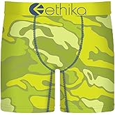 Ethika Men’s Mid Boxer Brief, 4-Way Stretch Performance Underwear - Flou Camo