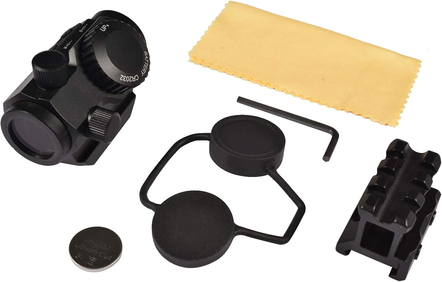 1x20mm Side Red Green Dot Sight 3MOA Dot Size Professional Red Dot Gun Sight Rifle Scope with Micro QD Mount (Black) : Sports & Outdoors