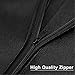 Mobo Black Garment Bags , Handing Suit Cover (set of 10) , 44 X 24 Inches Washable Anti-Moth Protector With Full Zipper and Clear Widow for Storage and Travel of Suit , Dresses and Coat
