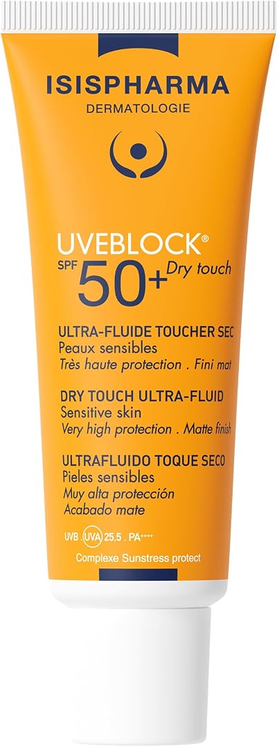 Uveblock SPF 50+ Dry Touch Ultra-Fluid Sunscreen 40ml Face Neck