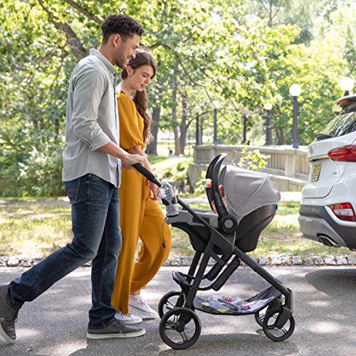 Summer Myria Modular Travel System with The Affirm 335 Rear-Facing Infant Car Seat, Onyx Black – Convenient Stroller and Car Seat with Advanced Safety Feature