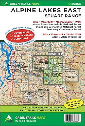 Alpine Lakes Wilderness Trail Map Alpine Lakes East Stuart Range, Wa No. 208Sx (Green Trails Maps): Maps,  Green Trails: 0735781020892: Books - Amazon