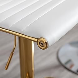 DM Furniture White Barstools Bar Height Set of 2