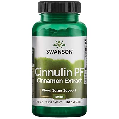 Swanson Cinnulin Pf Cinnamon Extract 150 Milligrams 120 Capsules