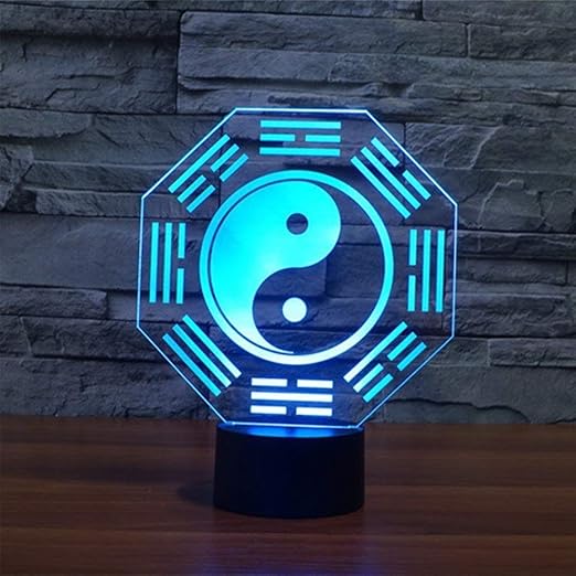 3D Klatsch Lampe USB Power 7 Farben Amazing Optical Illusion 3D wachsen LED Lampe Formen Kinder Schlafzimmer Nacht Licht