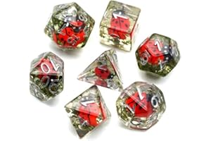 Adorable Polyhedral Dice Set for Dungeons & Dragons DND (Ladybug)
