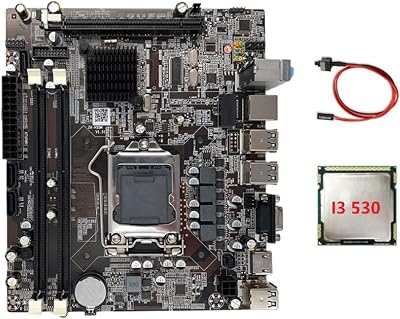 FUNYEE H55 Motherboard LGA1156 DDR3 + I3 530 CPU + Switch Cable Kit