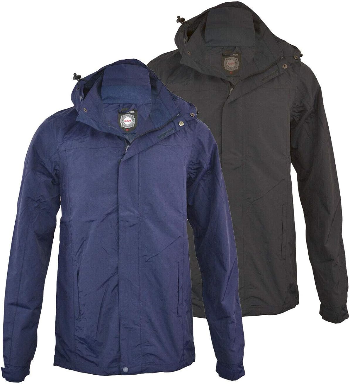 KAM. Mens Waterproof Smart Classic Performance Jacket Coat Big & Tall M