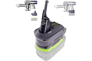 TEPULAS Upgraded Battery Adapter for V7+V8 Vacuum Cleaner, Vacuum Adapter for Ryobi 18V Lithium Battery Convert to for V7 V8 Animal Absolute Stick Handheld Vacuum Cleaners (Adapter Only)