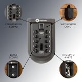 Defender Compact Key Safe Mini Wall Mounted Outdoor Push Button Key Lock Box view 4