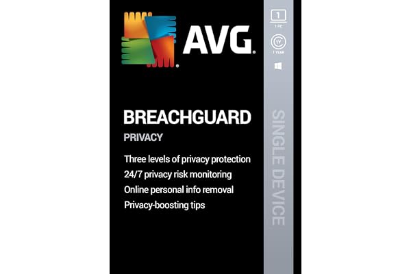 AVG BreachGuard 2021 | Online Privacy and Security | 1 PC, 1 Year [Download]