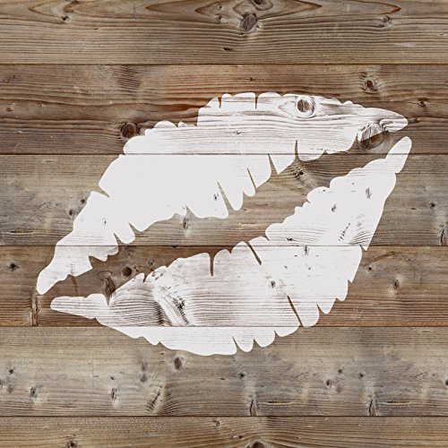 Lips Stencil Template - Reusable Stencil with Multiple Sizes Available