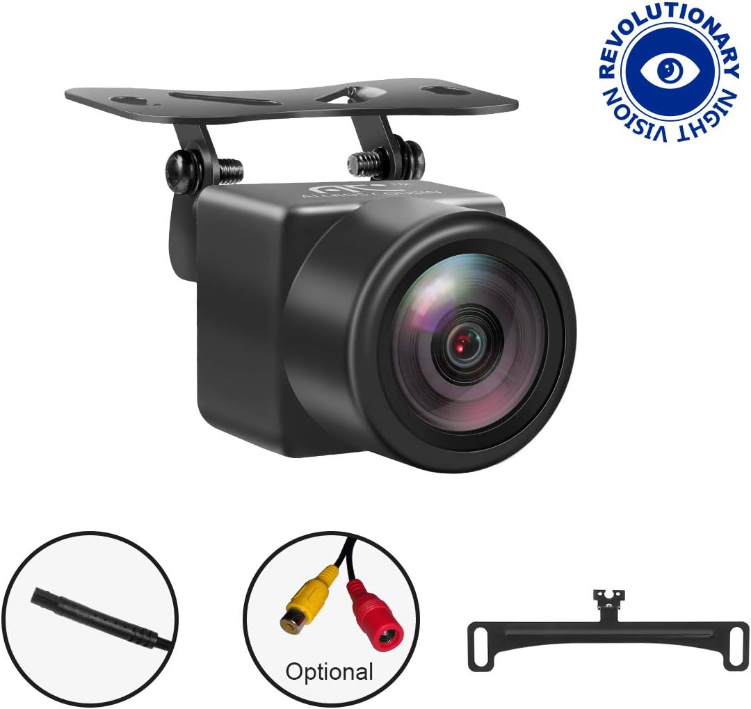 Backup Camera Car Camera, Sony Sensor, 8-Glass Lens, Super Night Vision, License Plate Bracket, Rear View Camera for/Truck/Sedan/SUV/Pickup/Van/Vehicle, IP68 Waterproof, by Allros Cousin (TP-N280)