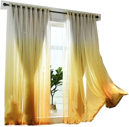 Amazon Com Curtains Shading Solid Color Floor To Ceiling Windows