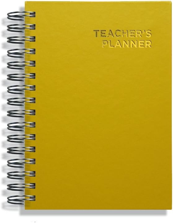 Teacher Planner by Pirongs A5 5 Lesson - Yellow