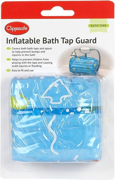 Clippasafe Inflatable Bath Tap Guard for Baby Toddler Safety - Prevents Bumps &