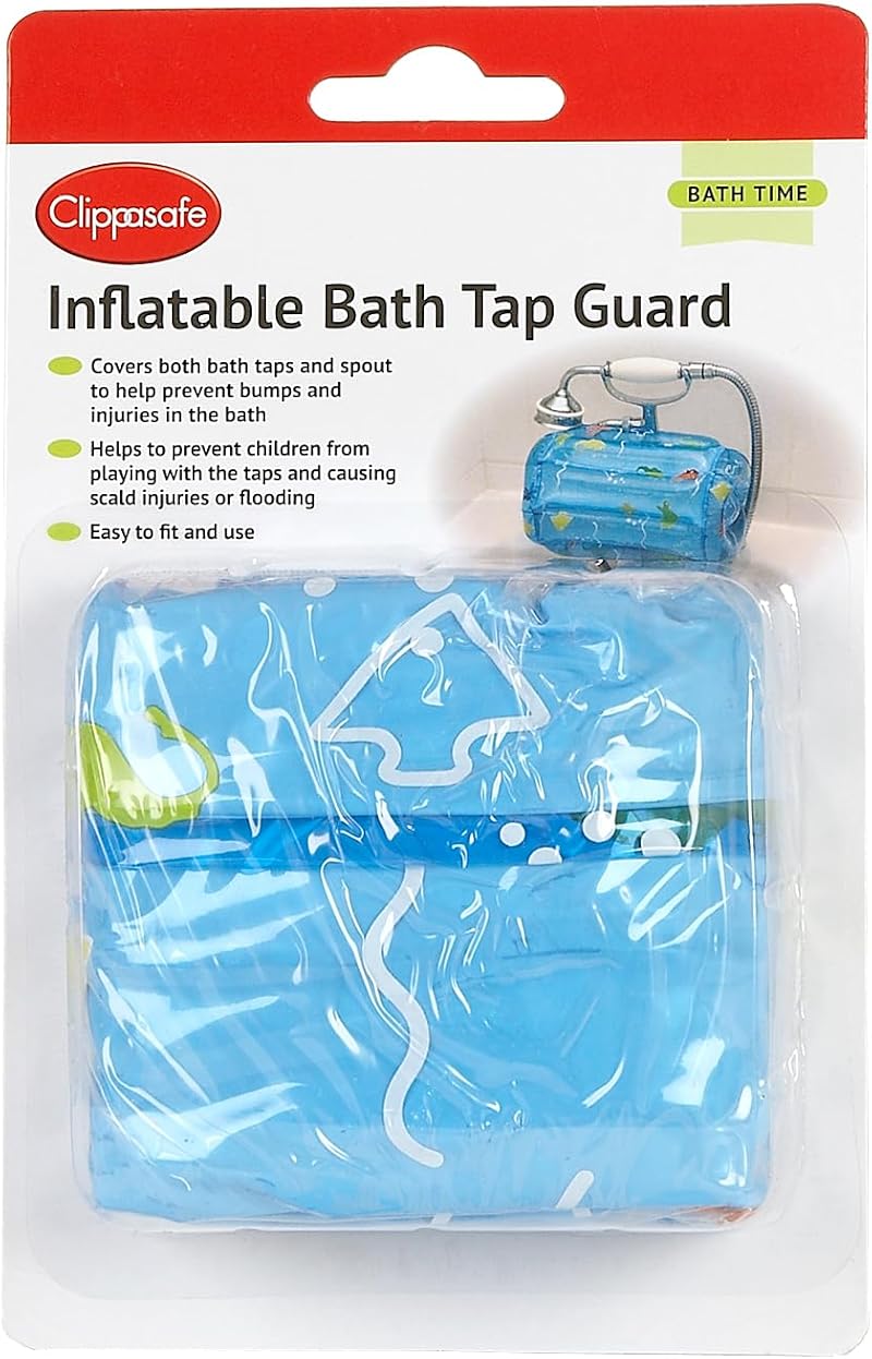 Clippasafe Inflatable Bath Tap Guard for Baby Toddler Safety - Prevents Bumps &