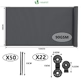 VOUNOT Privacy Netting 1.8x10m Garden Screening 75% Shading UV Resistant view 2