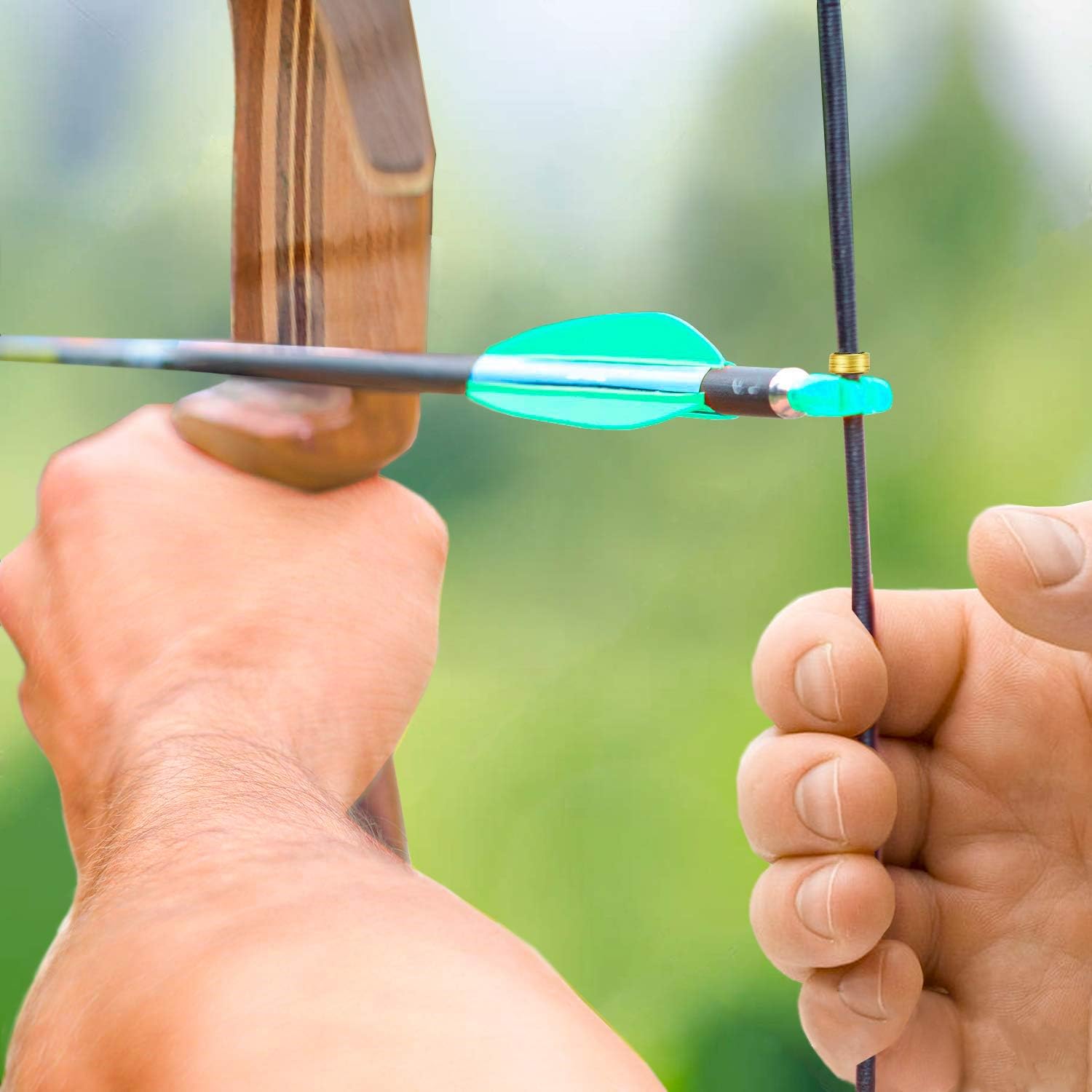 KESHES Bow String Nocking Points – Bowstring Nock Point Archery Accessories, Brass Nocks for Recurve and Compound Bow (Pack of 6) : Sports & Outdoors