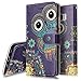 Galaxy S8 Case,Galaxy S8 Wallet Case, PHEZEN Aztec Owl Design Pu Leather Wallet Case with Card Slots Stand Book Style Folio Flip Cover for Samsung Galaxy S8, Owl