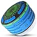 Shower Speaker, Auto Tech Waterproof Bluetooth Speaker, FM Shower Radio, Mic, and LED Mood Lights, Super Bass and HD Sound for Bathroom, Pool, Beach, Kitchen & Outdoor | Portable & Wireless Speaker