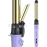 Rotating Curling Iron 1 inch for All Hair Types-Rapid Heating Automatic Curling Iron-Self Hair Curler-zavarea Professional Curling Wand with Long Titanium Barrel-Dual Voltage