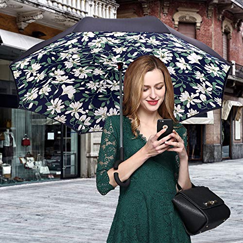 image for ZOMAKE Inverted Umbrella, Double Layer Reverse Umbrella Large Inside O