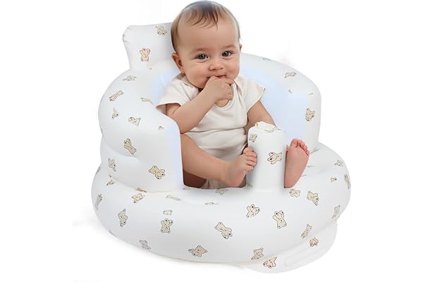 EKEPE Inflatable Baby Seat for Babies 3 Months & Up, Baby Floor Seats for Sitting Up, Baby Seats for Infants, Blow Up Baby Ch