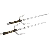 Master USA Martial Arts Training SAIS, Stainless Steel Blades, Wrapped Handle, Practice, Cosplay, Pack of 2