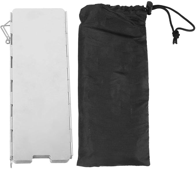 Estufa de camping Parabrisas 10 Placas Estufa de picnic de gas plegable