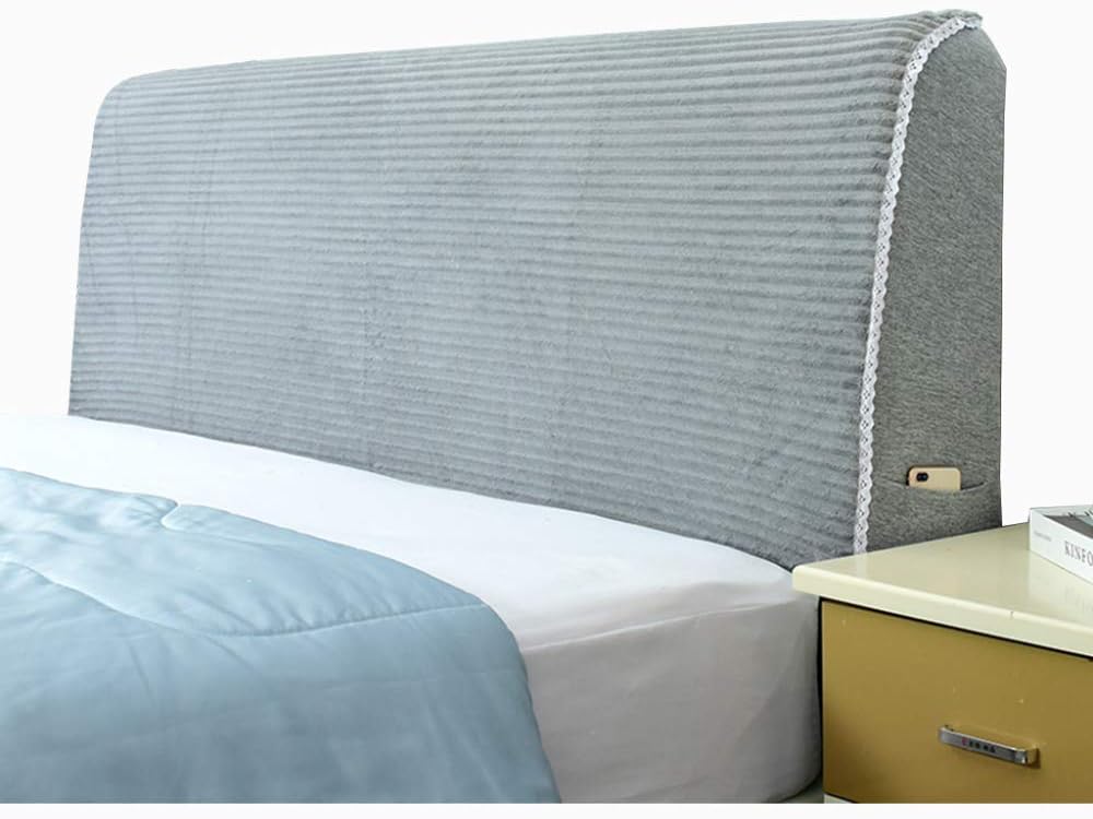 Fabric Upholstered Headboard, Bed Headboard Slipcover Protector Stretch