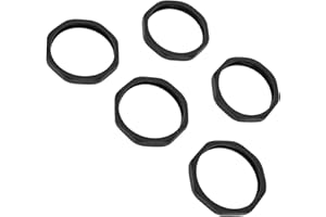 UPALDHOU 5Pcs Silicone Mic Stabilizer Set Anti Roll Ring, Non Slip Holder Rings for KTV Stage Studio Conference, Fits Wireles