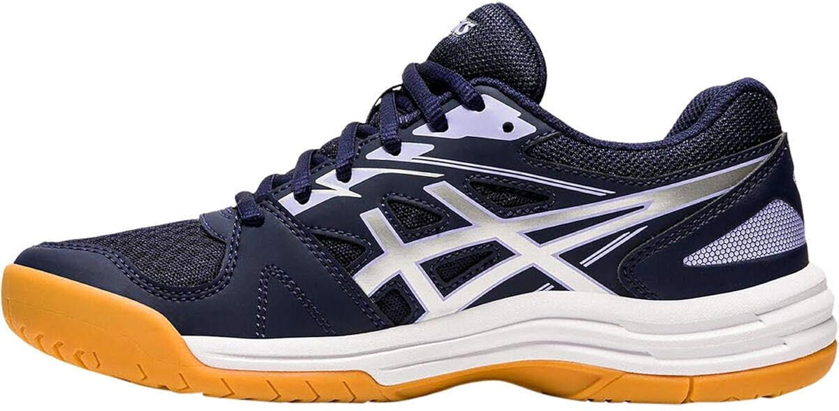 ASICS Women's Upcourt 4 Volleyball Shoe, Peacoat Pure