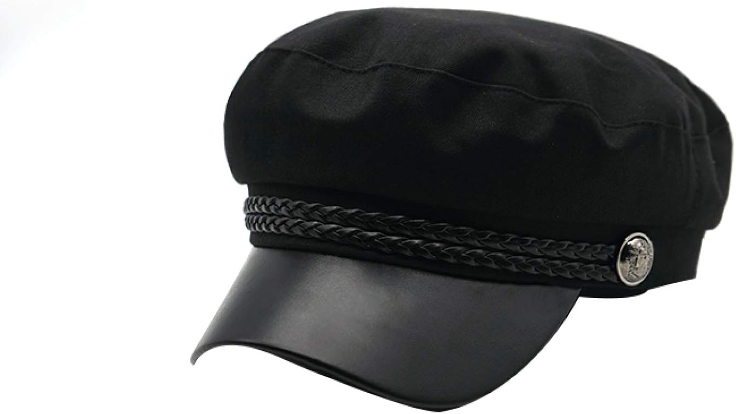 Women’s Stylish Mariner Style Captain Sailor Hat with Rhinstone Chic