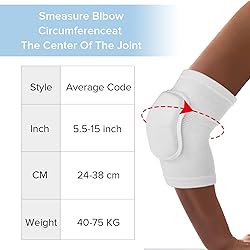 WLLHYF Pair of Elbow Pads with Thicken Sponge