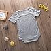 Baby Boys Girls Summer Short Sleeve I hooked Daddy’s heart Print Bodysuit