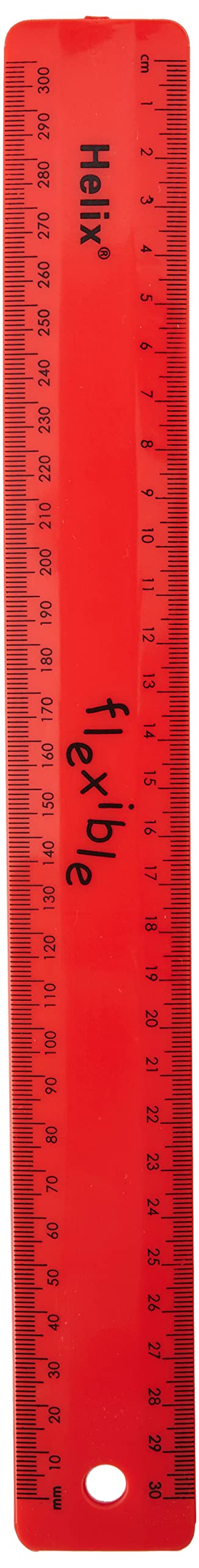 Helix 30cm Coloured Flexible Ruler (Assorted Colours)
