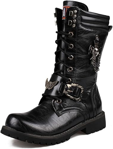Amazon Co Jp Cnstone 厚底 メンズ ブーツ 飾り ショートブーツ レースアップ 編み上げ ブラック コスプレ靴 コスプレブーツ 劇団 スタジオ V系 ロック Rock ゴシック コンサート ライブに シューズ バッグ