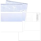Business Checks on Top, Blank Check Paper for Printer 100/pack Check Stock | Blue Marble, Compatible with QuickBooks, Laser/Inkjet Printers, Security Features, 24lb Paper, Business Payroll Checks