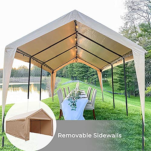 Abba Patio 12 x 20 ft Carport Extra Large Heavy Duty Carport with