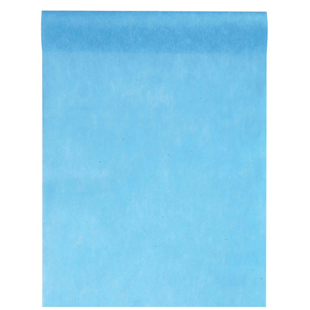 Non-woven fabric, 30 cm (25 m long) table runner – party, wedding decoration. turquoise