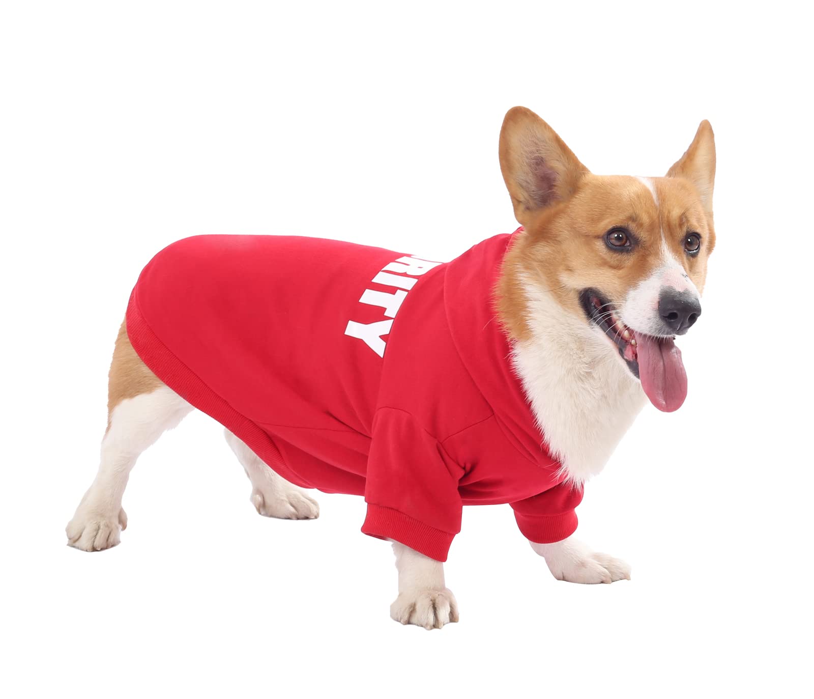 Dog Hoodie,Fashion Soft Cotton Pet Hoodie Hooded Clothes Warm Autumn Winter Coat T-Shirt Costume Apparel for Puppy Small Dogs Medium Dogs (Medium, Red)